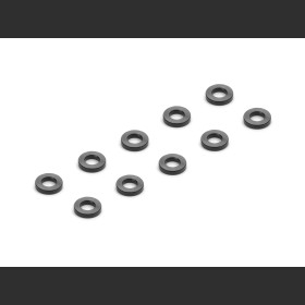 XRAY 373131-K ALU SHIM 2.5x5x1.0MM - BLACK (10)