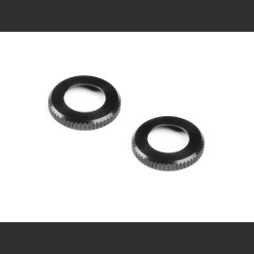 XRAY 308355-K XLP Alu Shock Cap-Nut - Black (2)