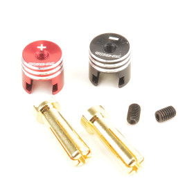 CORE-RC CR863 LOW PRO HEATSINK BULLET PLUG GRIPS - 4MM