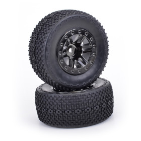 CORE-RC BW2004 1/10 Short Course Bar & Spike - Black Chrome (2)