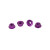 CORE-RC CR036 Serrated Alloy M4 Nuts  Violet pk 4