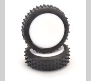 Schumacher U6813 Mini Spike Hex Wheel 2WD - Yellow - Pre-Glued