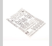 Schumacher U4632 Decal Sheet - SS GT