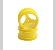 Schumacher U2064 Wheel  Rear 3Sp Yellow - Cat  pr