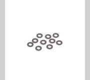 Schumacher U7709 M3 Black Alloy Washers 0.75mm (pk10)
