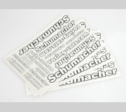 Schumacher U3478 Decal sheet - Schumacher and racing-cars.com (pk3)