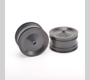 Schumacher U7181 Rear Wheel Black (pr) - CAT XLS