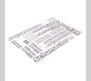 Schumacher U7706 Decal Sheet - Cougar Laydown