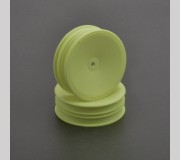 Schumacher U7454 Wheel Front Slim 2WD - Neon Yellow v2 - pr