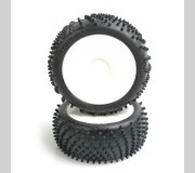 Schumacher U6757 SPIRAL 1/8th Pre-Glued - Silver  (pr)