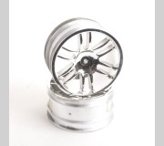 Schumacher U2351 Wheel  Twin 6 Spoke Chrome - BIG 6