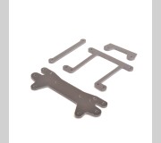 Schumacher U2806 Rear Shock Bkt and Straps etc - GTR