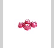 Schumacher U2810 M4 Nyloc Wheel Nut - Red Alloy (pk4)