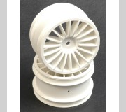 Schumacher U3044 Wheel  Rear - White 18 Spoke - GTR  (pr)