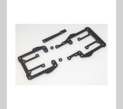 Schumacher U2786 C/F Teemu Riser Plates   2.0mm - Mi2/EC