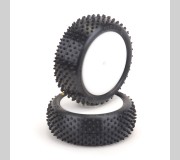 Schumacher U6893 Mezzo Tyre Front 4WD - Yellow - Pre-Glued - pr