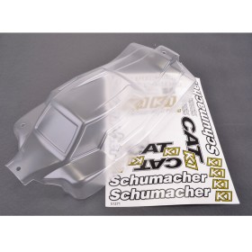 Schumacher U5116 Bodyshell, Decals & Window Mask  Clear - CAT K1