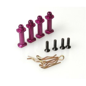 Schumacher U3702 Alloy Posts  Saddle LiPo pk4 - SV/2