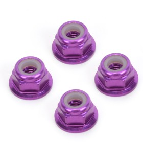 Schumacher U2135 M4 Nyloc Wheel Nut - Purple Alloy (pk4)