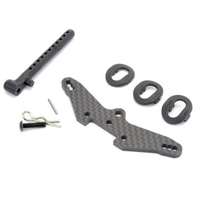 Schumacher U4916 C/F Front Shock Mount  5th Post - Mi6/evo