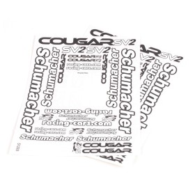 Schumacher U4003 Decal sheet - Cougar SV2  pk2