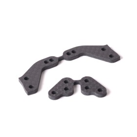 Schumacher U4293 C/F Steering Arm & Rear Hub Arm (kit) - Mi5 - 2pr