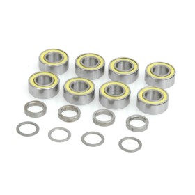 Schumacher U2189 Wheel Bearings 5x10x4 Shield +Shim Set (8pcs)