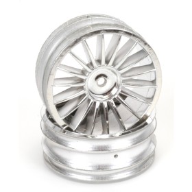 Schumacher U2808 Chrome Front Wheels - GTR (pr)