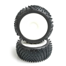 Schumacher U6757 SPIRAL 1/8th Pre-Glued - Silver  (pr)