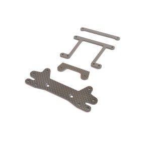 Schumacher U2816 C/F Rear Shock Bkt and Straps etc - GTR