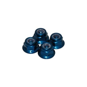 Schumacher U2811 M4 Nyloc Wheel Nut - Blue Alloy (pk4)