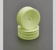 Schumacher U7456 WHEEL FRONT MED 2WD - NEON YELLOW V2 - PR