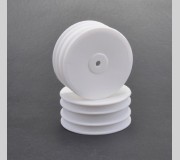 Schumacher U4496 Wheel  Hex Front - White - 4wd - pr