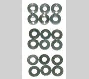 Schumacher U3131 SPEED PACK Alloy Spacers - M3x7mm 0.5 1 2mm (pk18)