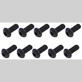 CORE-RC CR359 Steel Button Head Hex Screws M2.5 x 6 pk10