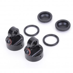 Schumacher U4130 VENTED SHOCK CAPS - SMALL BORE - (PR)