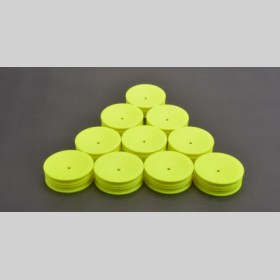 Schumacher U7455 Wheel Front Slim 2WD - Neon Yellow - 5pr