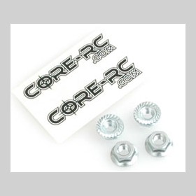 CORE RC CR024 - Serrated M4 Steel Wheel Nut pk4