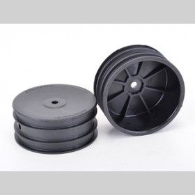 Schumacher U4495 Wheel  Hex Front - Black - 4wd - pr