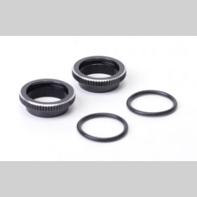 Schumacher U4371 Big Bore Shock Adjusting Collar (Black) - pr