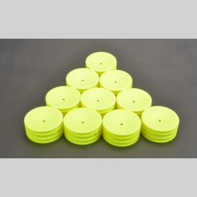 Schumacher U7457 Wheel Front Med 2WD-Neon Yellow - 5pr