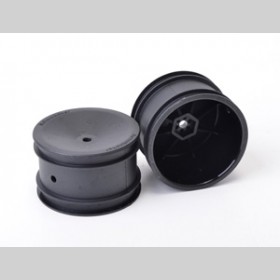 Schumacher U4365 Wheel  Hex Rear - Black - Off Road - pr