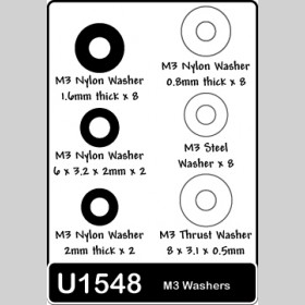 Schumacher U1548 SPEED PACK - M3 Washers