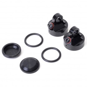Schumacher U4209 VENTED SHOCK CAPS - BIG BORE - (PR)