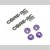 CORE-RC CR036 Serrated Alloy M4 Nuts  Violet pk 4