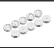 XRAY 329904-M 2WD Front SLIM Wheel AeroDisk With Narrow Offset - White (10)