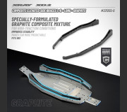 XRAY 321255-G COMPOSITE ELEVATED SIDE BRACES L+R - LONG - GRAPHITE