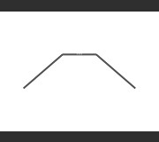 XRAY 323493 XB2 ANTI-ROLL BAR REAR - SHORT - 1.3 MM