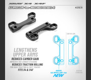 XRAY 301578 X4 & X4F Alu Upper Clamp -1mm - Inner Shock Position (L+R)