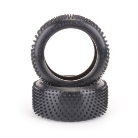Schumacher Spiral - 1/8th Truggy Tyres - Yellow (1 pair)